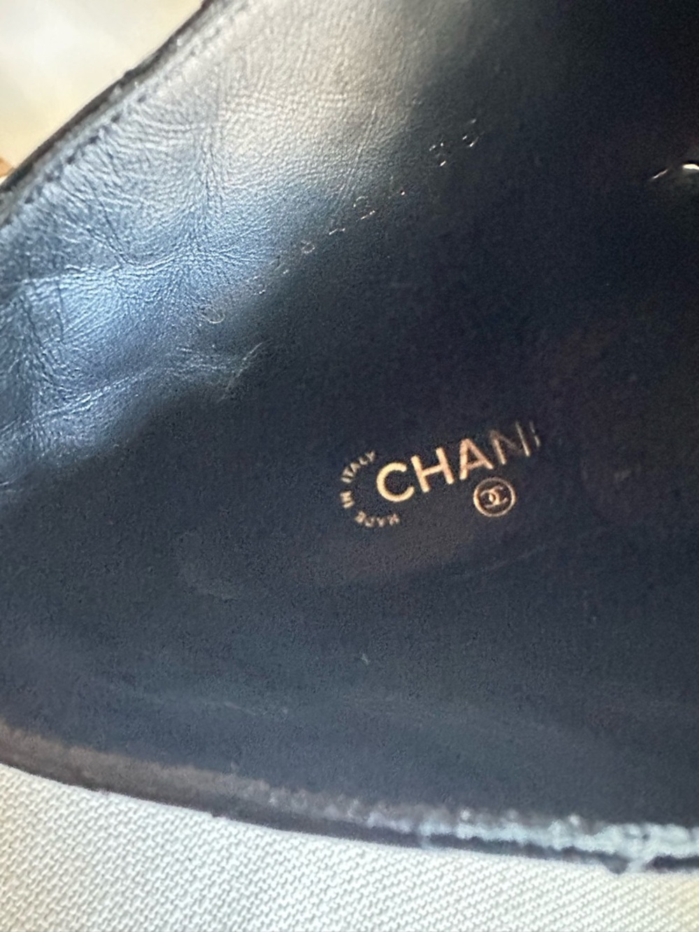 CHANEL Black Quilted Leather Lace-Up Combat Boots with Chain CC - Picture 4 of 11